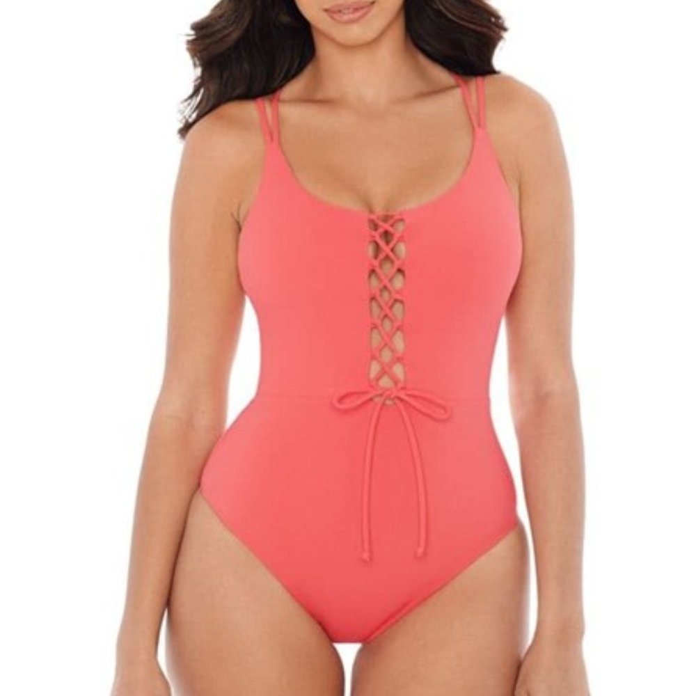 NWT Skinny Dippers Suga Babe One-Piece Swimsuit | Medium | Rouge